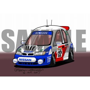 画像: ディフォルメカーイラスト　パルサーGTI-R