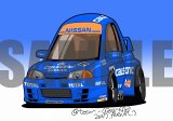 画像: ディフォルメカーイラスト　R32　スカイラインGT-R