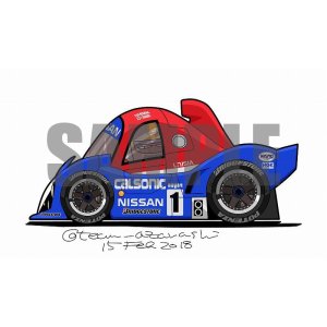 画像: ディフォルメカーイラスト　NISSAN R92CP